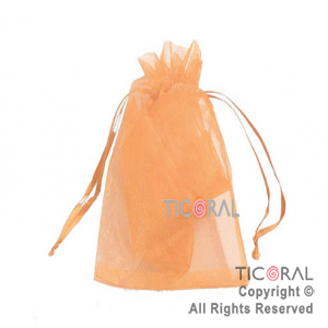 BOLSA SALMON ORGANZA 20X13CM HS2626-2 x 1